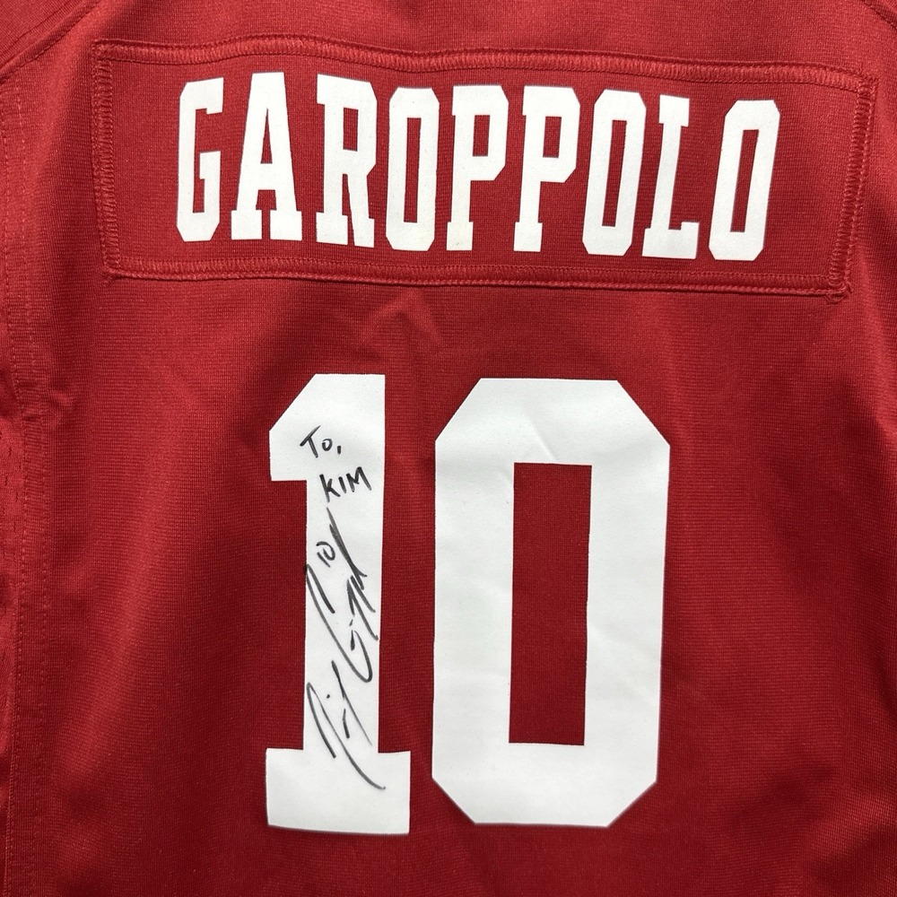 Jimmy Garoppolo Autographed San Francisco 49ers Nike Onfield Jersey NFL‎ #10 QB